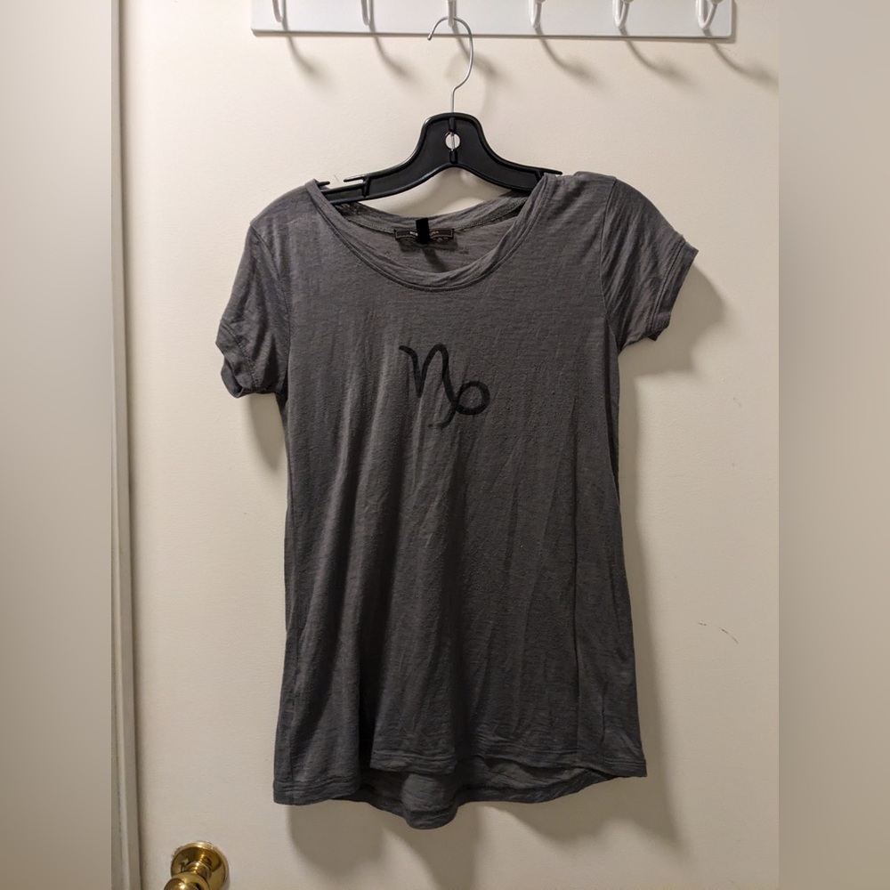 BCBGMaxAzria Gray Zodiac Tee